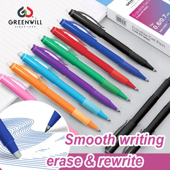 Greenwill Retractable Erasable Gel Pen Cartoon Pattern Press Switch Pen (KP202101)